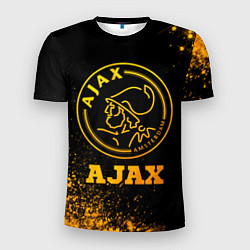 Футболка спортивная мужская Ajax - gold gradient, цвет: 3D-принт