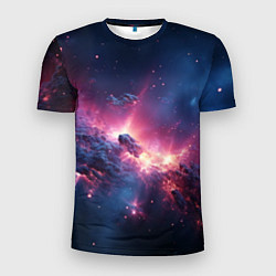 Мужская спорт-футболка Взрыв в космосе