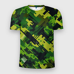 Футболка спортивная мужская Camouflage - pattern ai art, цвет: 3D-принт