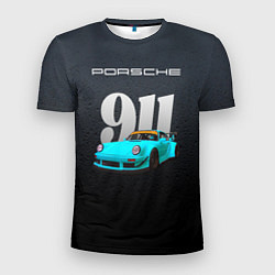 Футболка спортивная мужская Porsche 911 спортивный автомобиль, цвет: 3D-принт