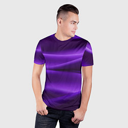 Футболка спортивная мужская Фиолетовый шелк, цвет: 3D-принт — фото 2