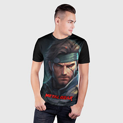 Футболка спортивная мужская Веном Снейк из игры Metal gear, цвет: 3D-принт — фото 2