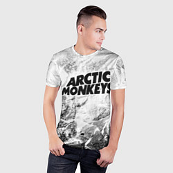 Футболка спортивная мужская Arctic Monkeys white graphite, цвет: 3D-принт — фото 2