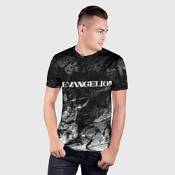 Футболка спортивная мужская Evangelion black graphite, цвет: 3D-принт — фото 2