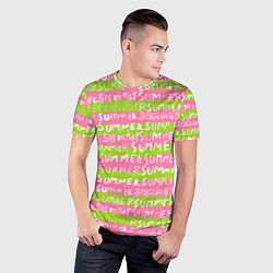 Футболка спортивная мужская Summer pattern, цвет: 3D-принт — фото 2