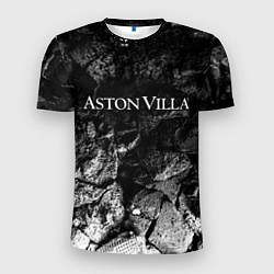 Футболка спортивная мужская Aston Villa black graphite, цвет: 3D-принт