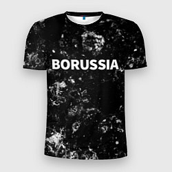 Футболка спортивная мужская Borussia black ice, цвет: 3D-принт