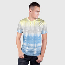 Футболка спортивная мужская Color stripes: tie-dye, цвет: 3D-принт — фото 2