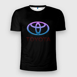 Футболка спортивная мужская Toyota neon steel, цвет: 3D-принт