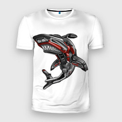 Футболка спортивная мужская Moto shark, цвет: 3D-принт