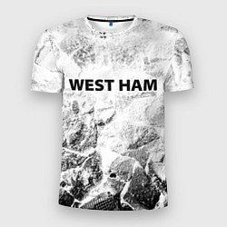 Футболка спортивная мужская West Ham white graphite, цвет: 3D-принт