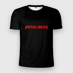 Футболка спортивная мужская Metal gear red logo, цвет: 3D-принт