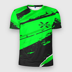 Футболка спортивная мужская Exeed sport green, цвет: 3D-принт