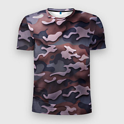 Мужская спорт-футболка Камуфляж-грязь