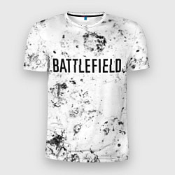 Футболка спортивная мужская Battlefield dirty white craters, цвет: 3D-принт