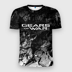 Футболка спортивная мужская Gears of War black graphite, цвет: 3D-принт