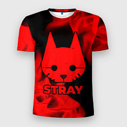 Футболка спортивная мужская Stray - red gradient, цвет: 3D-принт