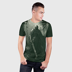 Футболка спортивная мужская Рыцарь из Dark Souls, цвет: 3D-принт — фото 2