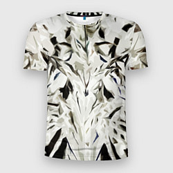 Мужская спорт-футболка Black and white abstraction