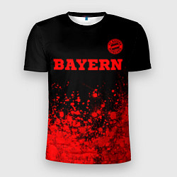 Футболка спортивная мужская Bayern - red gradient посередине, цвет: 3D-принт