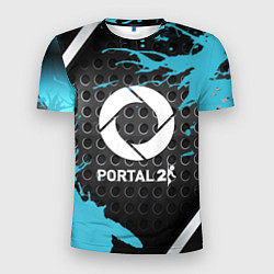 Футболка спортивная мужская Portal game краски, цвет: 3D-принт