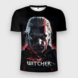 Футболка спортивная мужская The Witcher dark style, цвет: 3D-принт