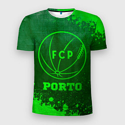 Футболка спортивная мужская Porto - green gradient, цвет: 3D-принт