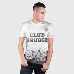 Футболка спортивная мужская Club Brugge - white gradient посередине, цвет: 3D-принт — фото 2