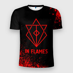 Футболка спортивная мужская In Flames - red gradient, цвет: 3D-принт