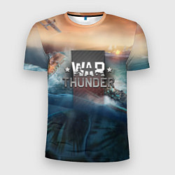 Футболка спортивная мужская Warthunder морская битва, цвет: 3D-принт