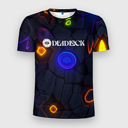 Футболка спортивная мужская Deadlock logo текстурные плиты, цвет: 3D-принт