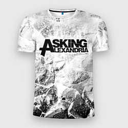 Мужская спорт-футболка Asking Alexandria white graphite