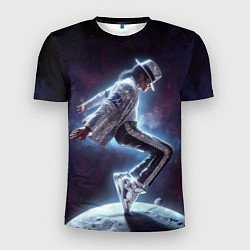 Футболка спортивная мужская Michael Jackson on the moon, цвет: 3D-принт