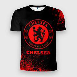 Футболка спортивная мужская Chelsea - red gradient, цвет: 3D-принт