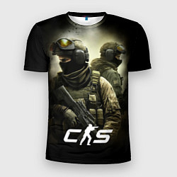 Футболка спортивная мужская CS спецназ, цвет: 3D-принт