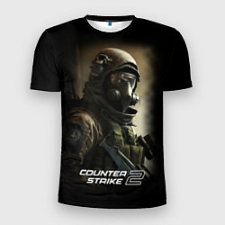 Футболка спортивная мужская Counter strike 2 спецназ, цвет: 3D-принт