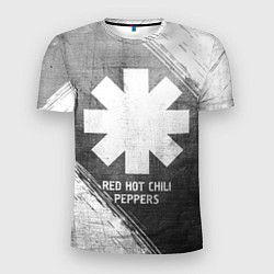 Футболка спортивная мужская Red Hot Chili Peppers - grey gradient, цвет: 3D-принт
