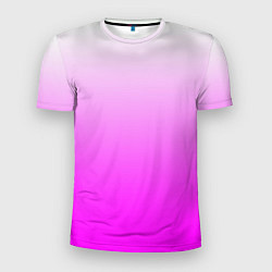 Мужская спорт-футболка Gradient color pink