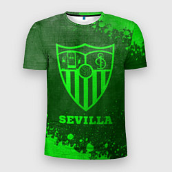 Футболка спортивная мужская Sevilla - green gradient, цвет: 3D-принт