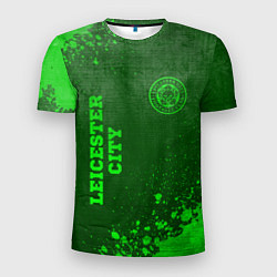 Футболка спортивная мужская Leicester City - green gradient вертикально, цвет: 3D-принт