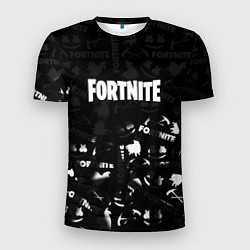 Футболка спортивная мужская Fortnite pattern black, цвет: 3D-принт