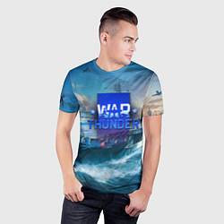 Футболка спортивная мужская War Thunder ship, цвет: 3D-принт — фото 2
