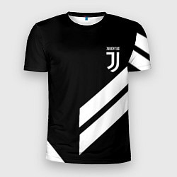 Мужская спорт-футболка Juventus line white