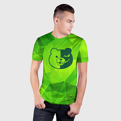 Футболка спортивная мужская Danganronpa green poly, цвет: 3D-принт — фото 2