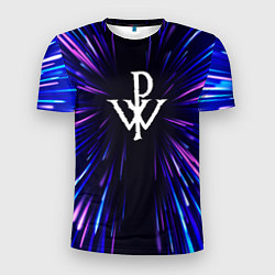 Футболка спортивная мужская Powerwolf neon energy, цвет: 3D-принт