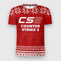 Футболка спортивная мужская Новогодний Counter Strike 2, цвет: 3D-принт