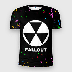 Футболка спортивная мужская Fallout конфети, цвет: 3D-принт