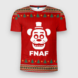 Футболка спортивная мужская FNAF new year, цвет: 3D-принт