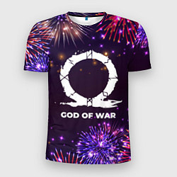 Футболка спортивная мужская Праздничный God of War, цвет: 3D-принт