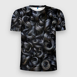 Мужская спорт-футболка Черные кудри